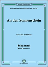 An den Sonnenschein,for Cello and Piano P.O.D cover